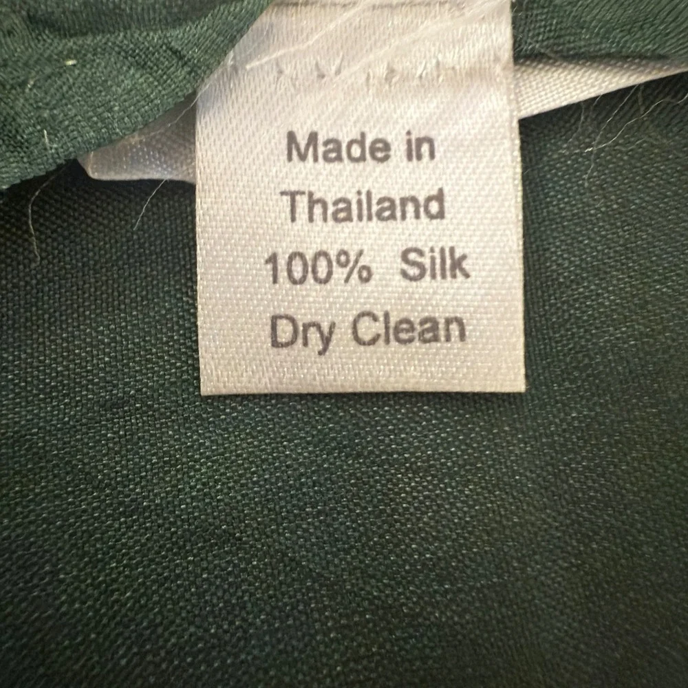 Ombre Silk Scarf Shawl‎ Wrap Green Dip Dye Fringed